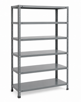 ست قفسه پیچ ومهره ای 55×25 ارتفاع 2/5 متری 6 طبقه